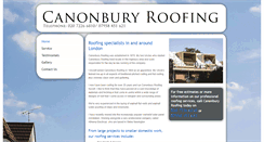 Desktop Screenshot of canonburyroofing.co.uk